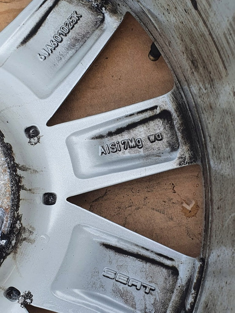 1x Alufelge 16 Zoll 7.0" 5x100 46ET Glanz Silber 6JA601025K Seat Ibiza Toledo Iv FEL7130918677ti