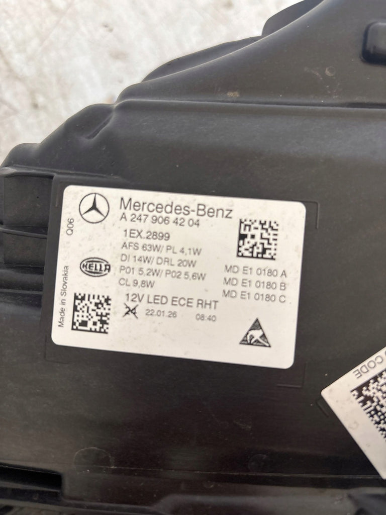 Frontscheinwerfer Mercedes-Benz Gla H247 A2479064204 LED Rechts Headlight SCH4868812069ce