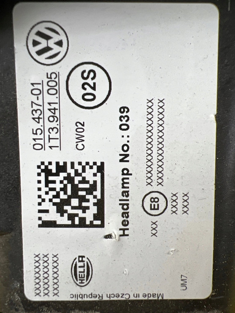 Frontscheinwerfer VW I 1T3941005 LED Links Scheinwerfer Headlight SCH6953409018ba