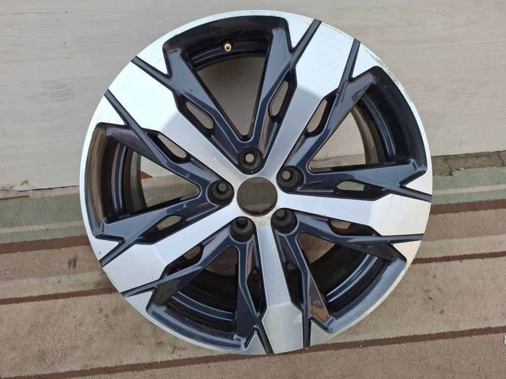 1x Alufelge 18 Zoll 7.5" 4x108 49ET Glanz Schwarz 9811635077 Peugeot 5008 I FEL6428728051lg