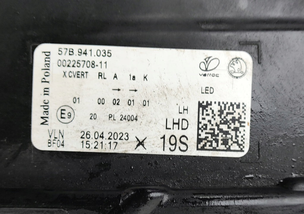 Frontscheinwerfer Skoda Karoq 57B941035B LED Links Scheinwerfer Headlight SCH4266145815dl