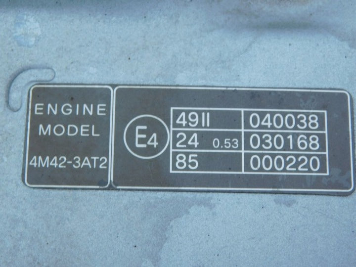 Motor Mitsubishi I 4M42-3AT2 3.0 DID 125PS 209TKm Diesel Engine Komplett MOT7948508681vw