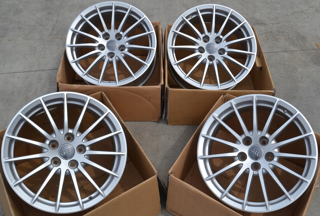 4x Alufelge 17 Zoll 7.5" 5x112 29ET Glanz Silber 8W0601025AE Audi A5 A4