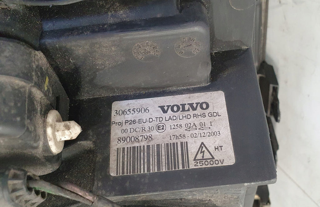 Frontscheinwerfer Volvo S60 V70 II 30655906 Xenon Rechts Scheinwerfer Headlight