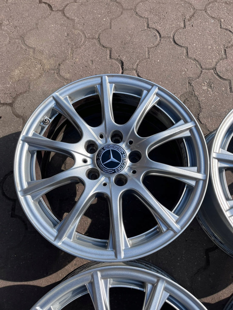 4x Alufelge 16 Zoll 6.5" 5x112 W2054012400 Mercedes-Benz W205 Rim Wheel FEL1287621702pp