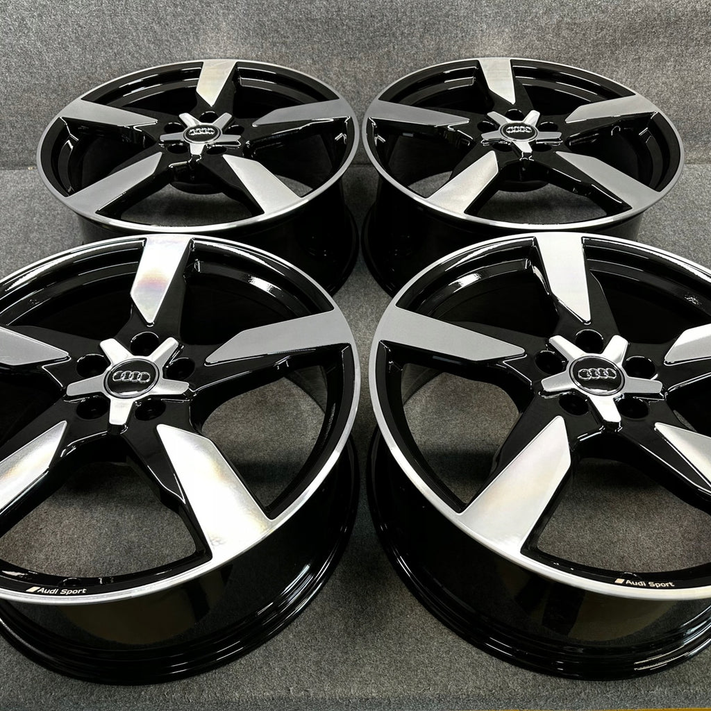 4x Alufelge 20 Zoll 8.5" 5x112 43ET Glanz Schwarz 4K0601025AD Audi A6 C8 FEL7275770371rn