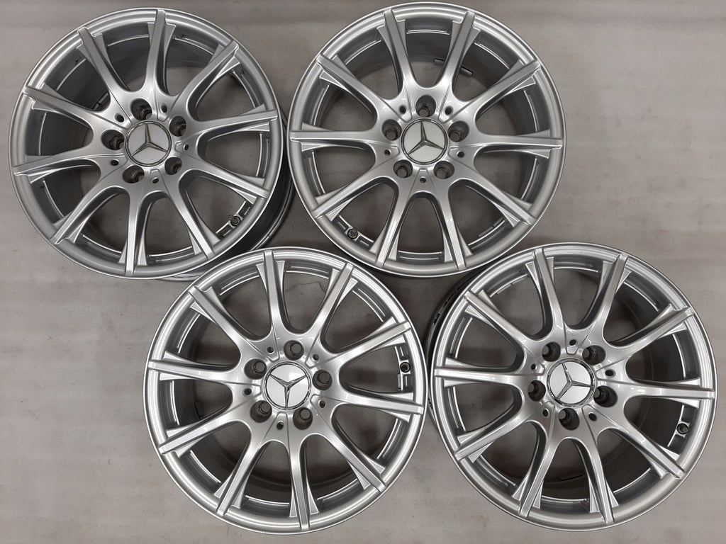 4x Alufelge 16 Zoll 6.5" 5x112 38ET Glanz Silber A2054012400 Mercedes-Benz W205