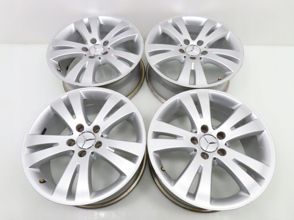 4x Alufelge 17 Zoll 7.5" 5x112 47ET Glanz Silber A2044010402 Mercedes-Benz FEL4756438158ch
