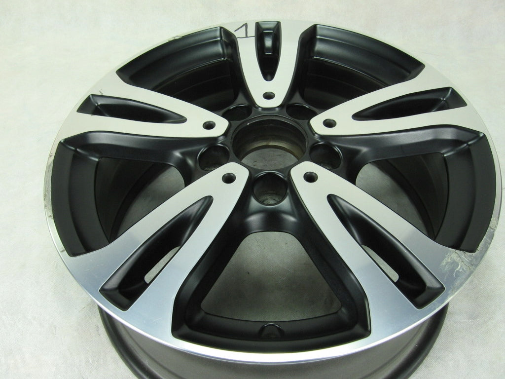 1x Alufelge 16 Zoll 6.5" 5x112 49ET Glanz Schwarz A2464010000 Mercedes-Benz W246