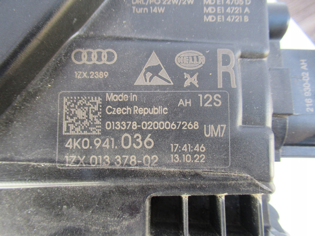 Frontscheinwerfer Audi A6 C8 4K0941036 LED Rechts Scheinwerfer Headlight SCH1753953633ou