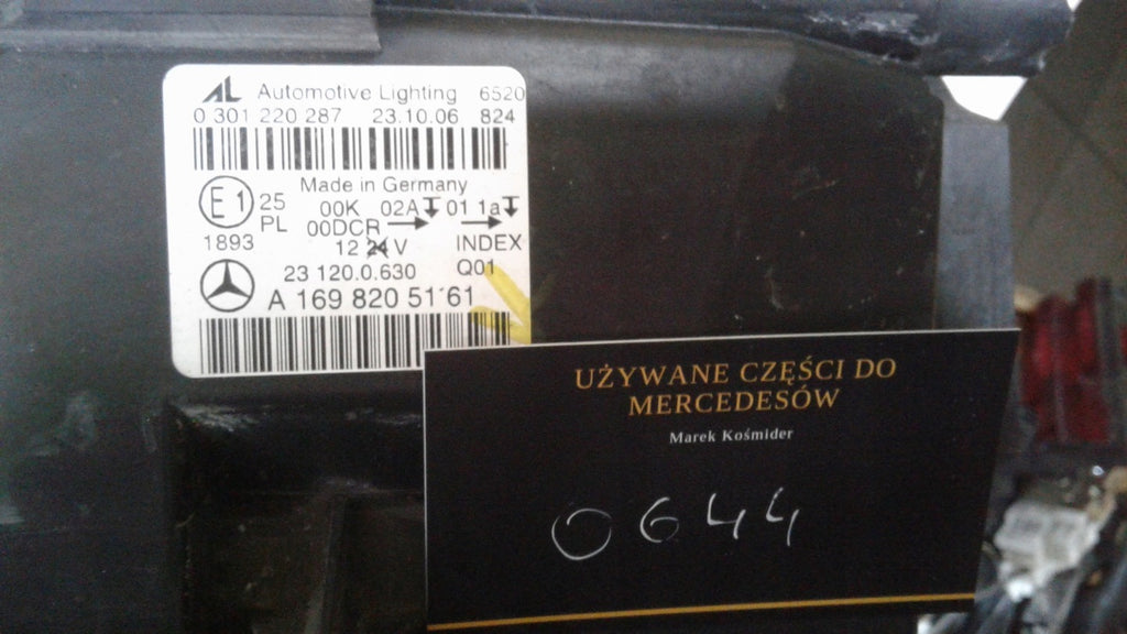Frontscheinwerfer Mercedes-Benz 1698205161 Xenon Ein Stück (Rechts oder Links) SCH9910157129wl