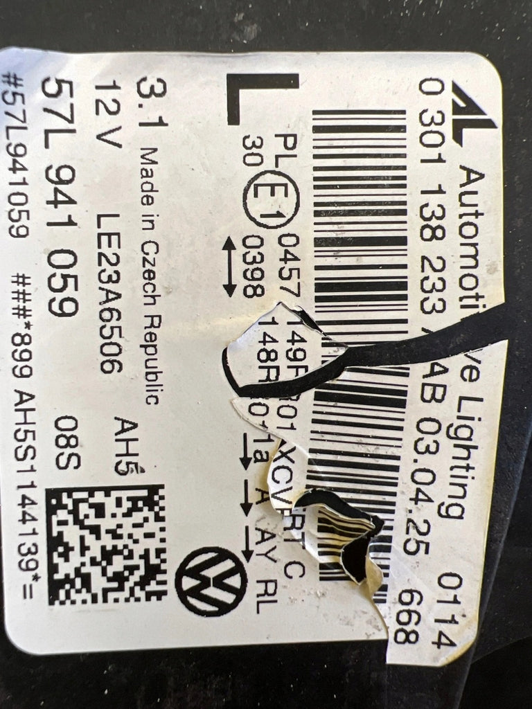 Frontscheinwerfer VW 57L941059 LED Links Scheinwerfer Headlight SCH5791458031jq