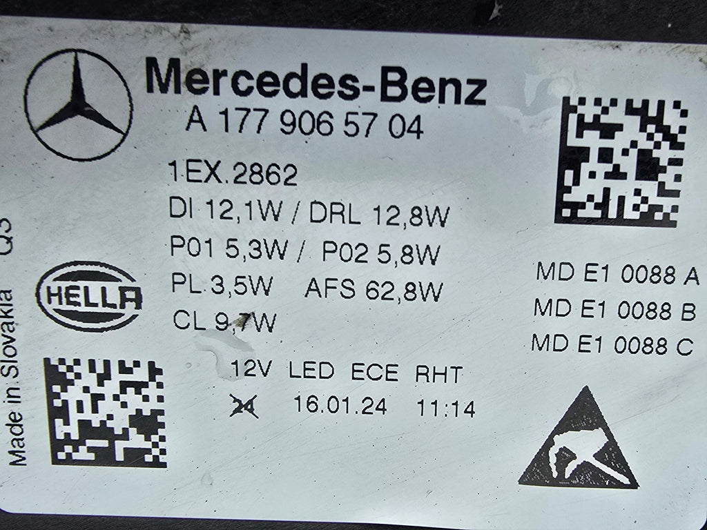 Frontscheinwerfer Mercedes-Benz W177 A1779065704 Full LED Links Headlight SCH7871814088qr