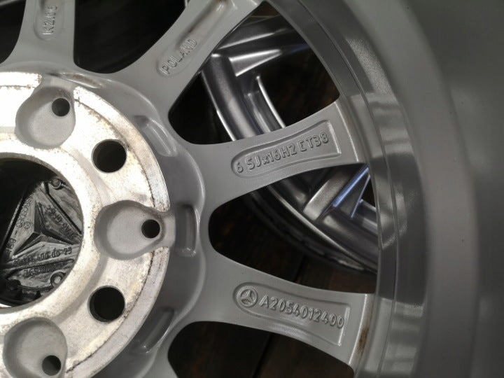 4x Alufelge 16 Zoll 6.5" 5x112 38ET A2054012400 Mercedes-Benz W205 A205 FEL8697110711xc