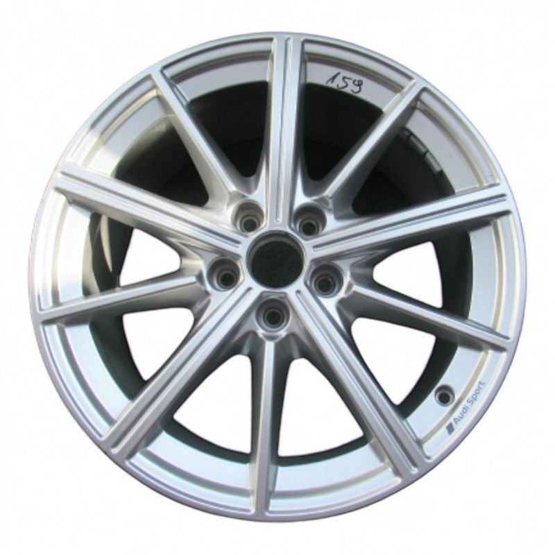 1x Alufelge 18 Zoll 8.5" 5x112 46ET Silber 8Y0601025M Audi A3 Rim Wheel