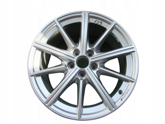 1x Alufelge 18 Zoll 8.5" 5x112 46ET Silber 8Y0601025M Audi A3 Rim Wheel