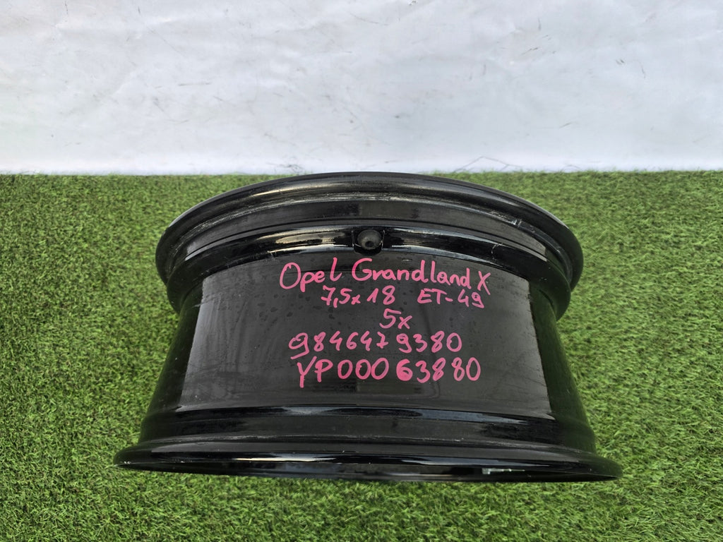 1x Alufelge 18 Zoll 7.5" 5x108 49ET 9846479380 YP00063880 Opel Grandland X FEL2295830965wr