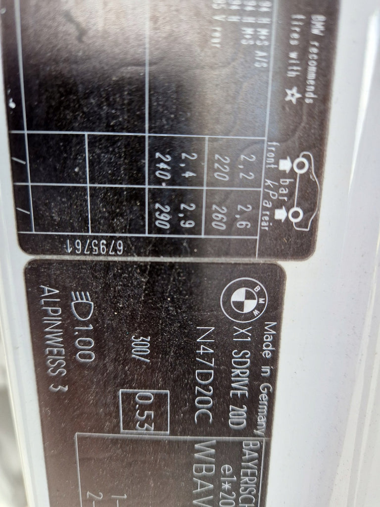 Motor BMW X1 E84 N47D20C 2.0 2017 Diesel Engine Unkomplett