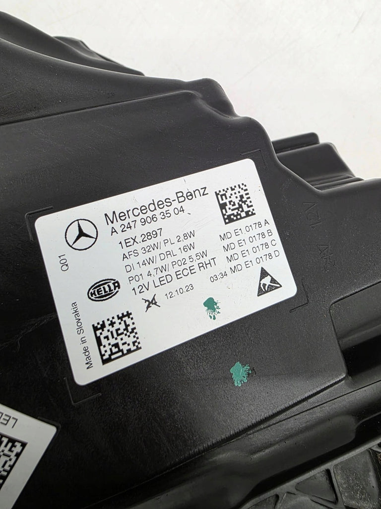 Frontscheinwerfer Mercedes-Benz Gla A2479063504 Links Scheinwerfer Headlight SCH2220066212oy