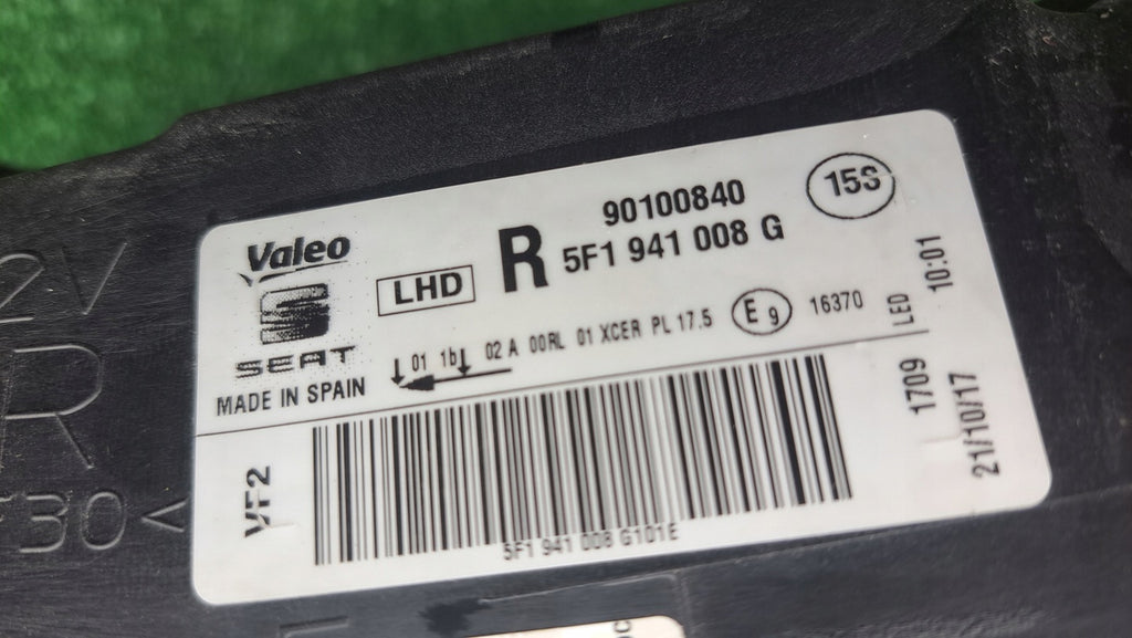 Frontscheinwerfer Seat Leon 5f1 5F1941008G LED Rechts Scheinwerfer Headlight