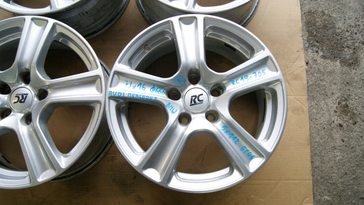 4x Alufelge 16 Zoll 7.0" 5x112 Audi Rim Wheel FEL1586923261bn