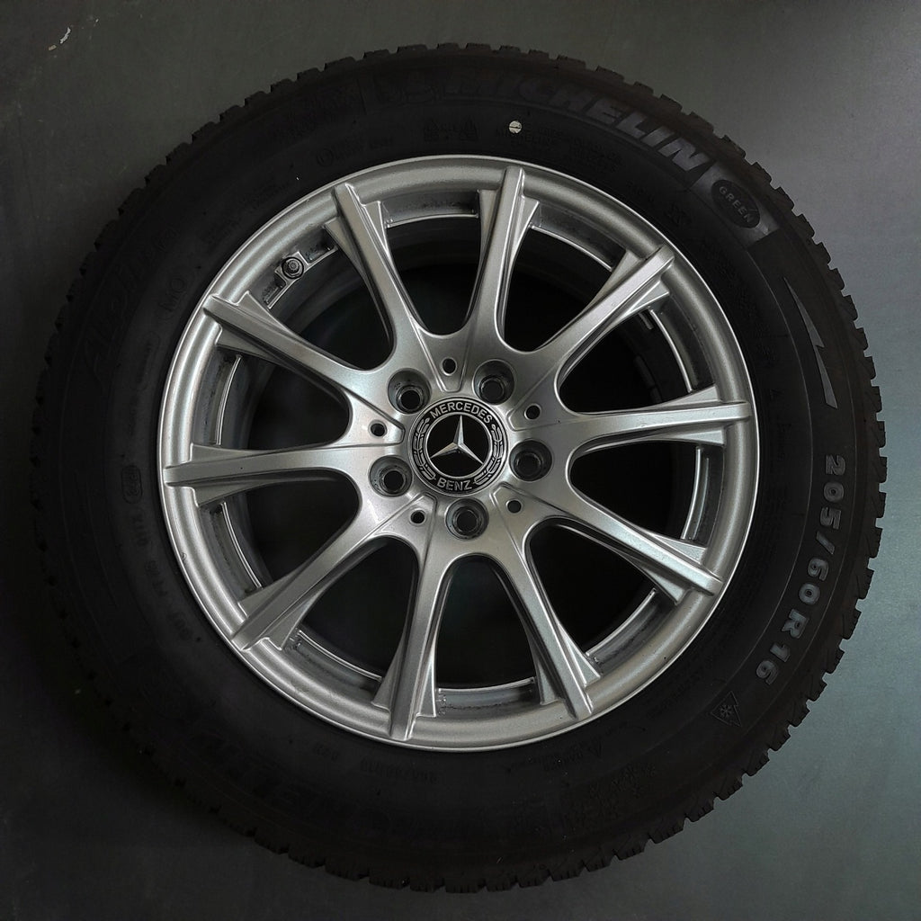 4x Alufelge 16 Zoll 6.5" 5x112 38ET Glanz Silber Mercedes-Benz W177 Rim Wheel FEL3782548529wg