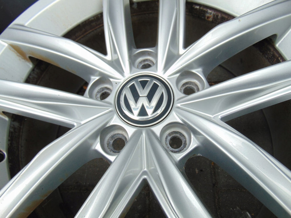 4x Alufelge 16 Zoll 6.5" 5x112 46ET Glanz Silber 5G0601025CS VW Golf VII I FEL9307844790vo