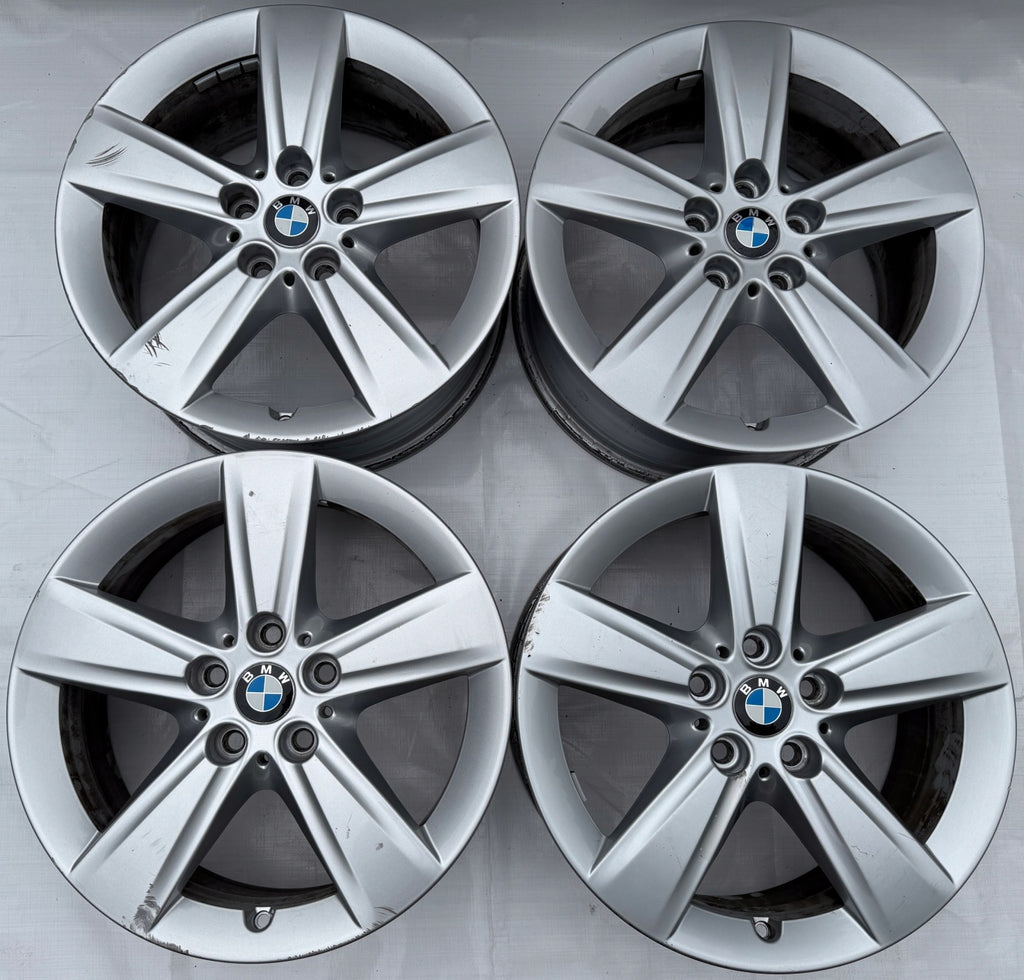 4x Alufelge 17 Zoll 7.5" 5x112 54ET Glanz Silber BMW6855087 BMW Rim Wheel FEL1764327056tv