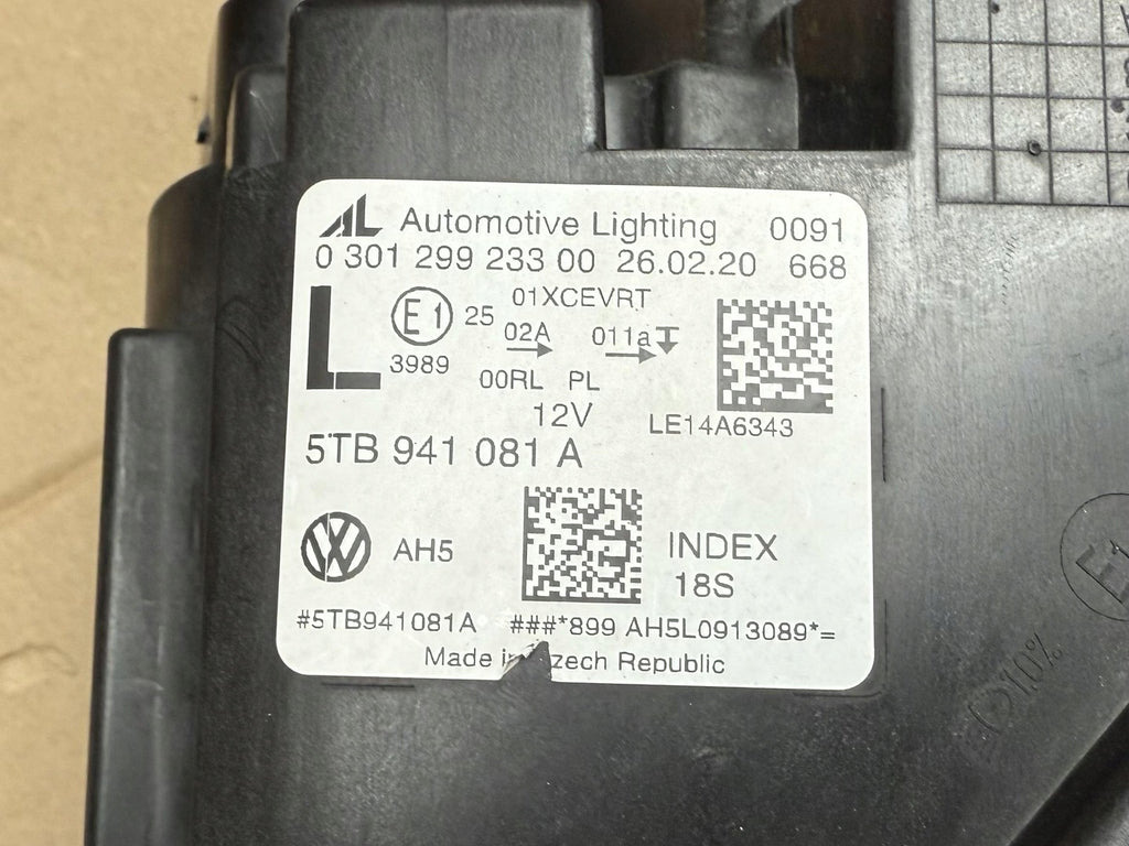 Frontscheinwerfer VW Touran 5TB941081A LED Links Scheinwerfer Headlight SCH2211446509tp