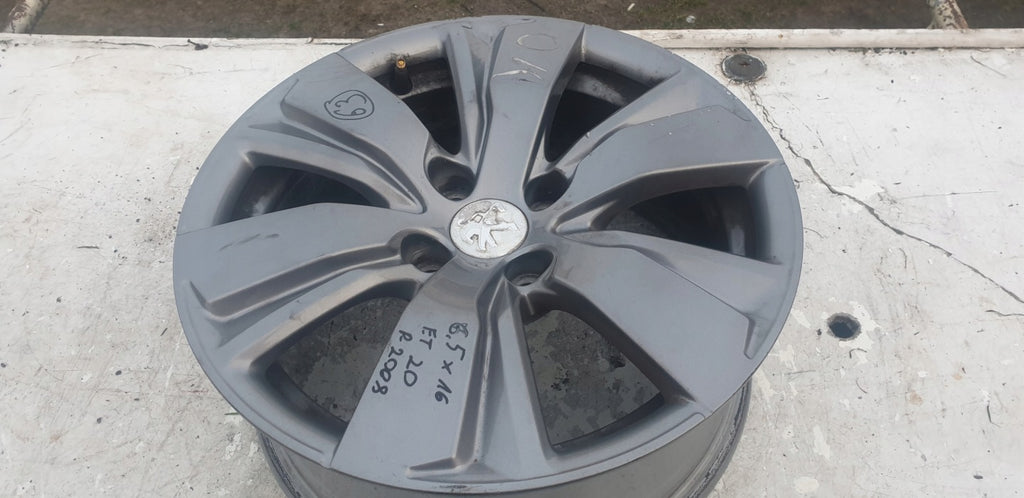 1x Alufelge 16 Zoll 6.5" 4x108 20ET Glanz Graphit 9813557977 Peugeot 2008 FEL7159585111jo