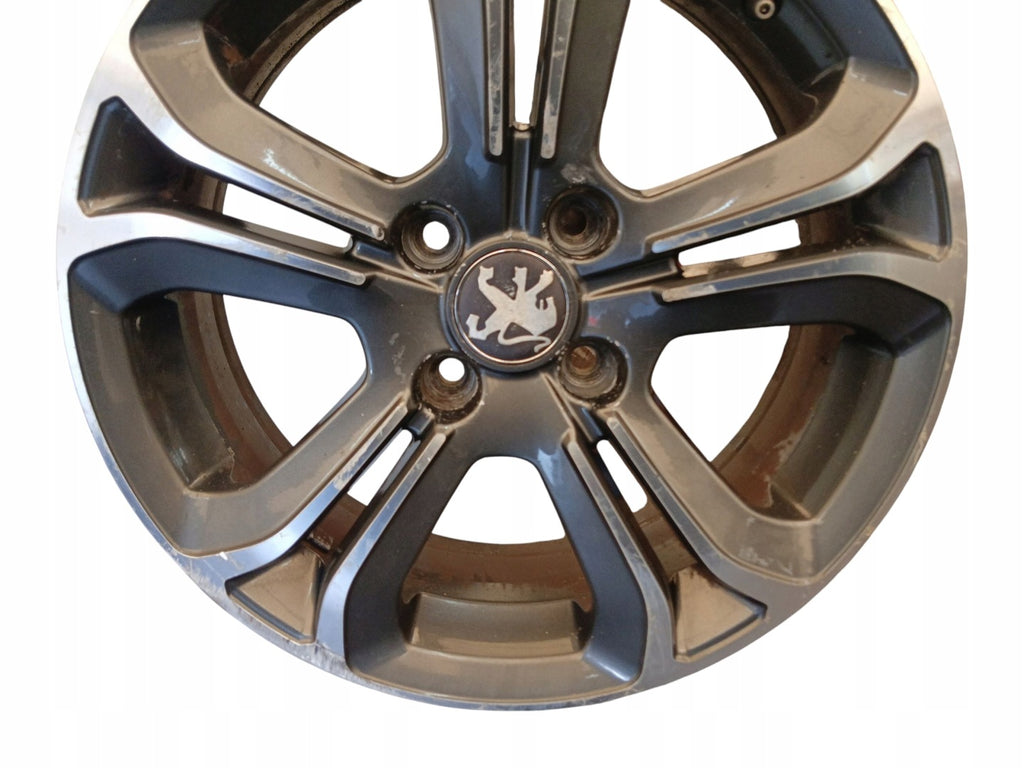 1x Alufelge 16 Zoll 6.0" 4x108 23ET Glanz Grau 9673773677 Peugeot 208 I FEL3098458665vy