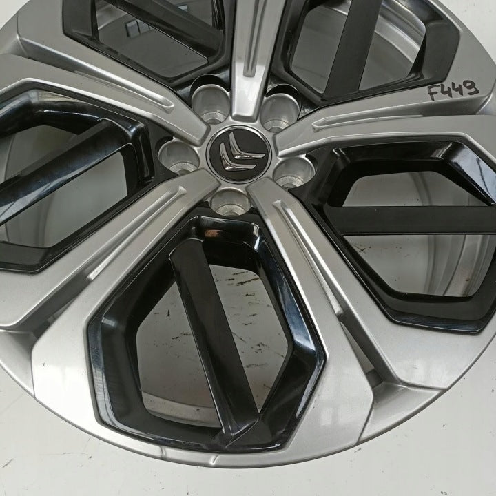 1x Alufelge 19 Zoll 7.0" 5x108 41ET Glanz Silber 9836124480 Citroën C5 I X FEL4456004187tk