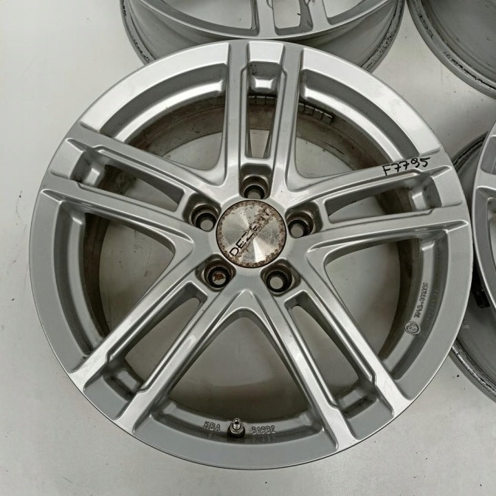 4x Alufelge 17 Zoll 6.5" 5x112 44ET Glanz Silber Rim Wheel FEL4525304200jp