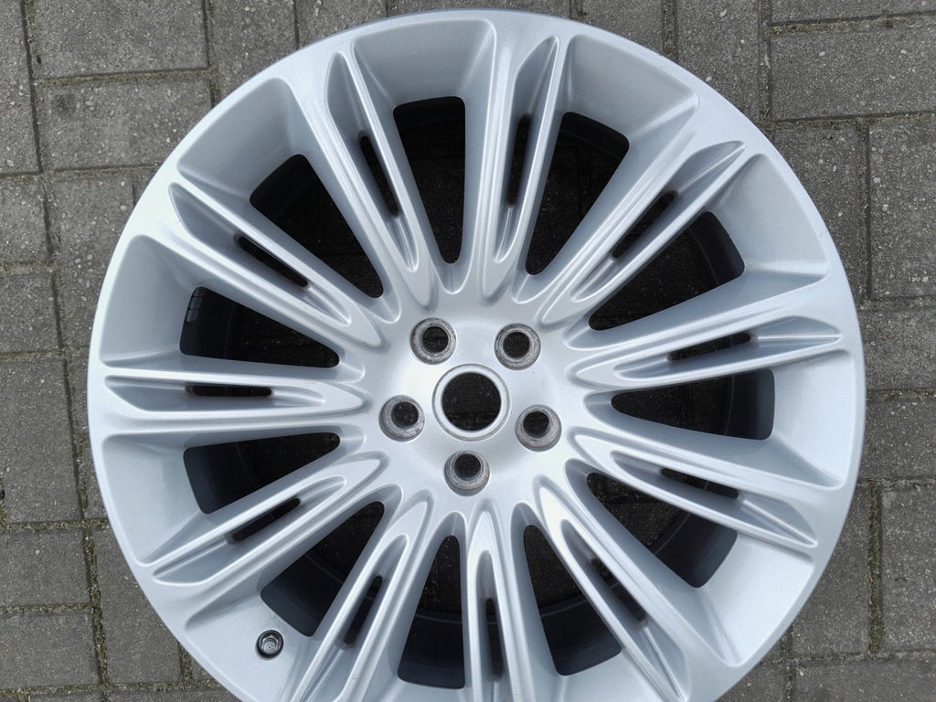 1x Alufelge 22 Zoll 9.5" 5x120 49ET Glanz Silber JK521007 Land Rover Sport FEL5018596120uq