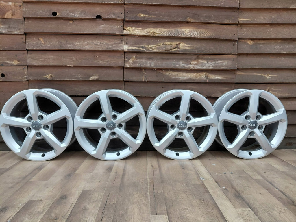 4x Alufelge 16 Zoll 6.5" 5x112 43ET Glanz Silber 81A601025 Audi A4 A3 Rim Wheel FEL5952866774xo