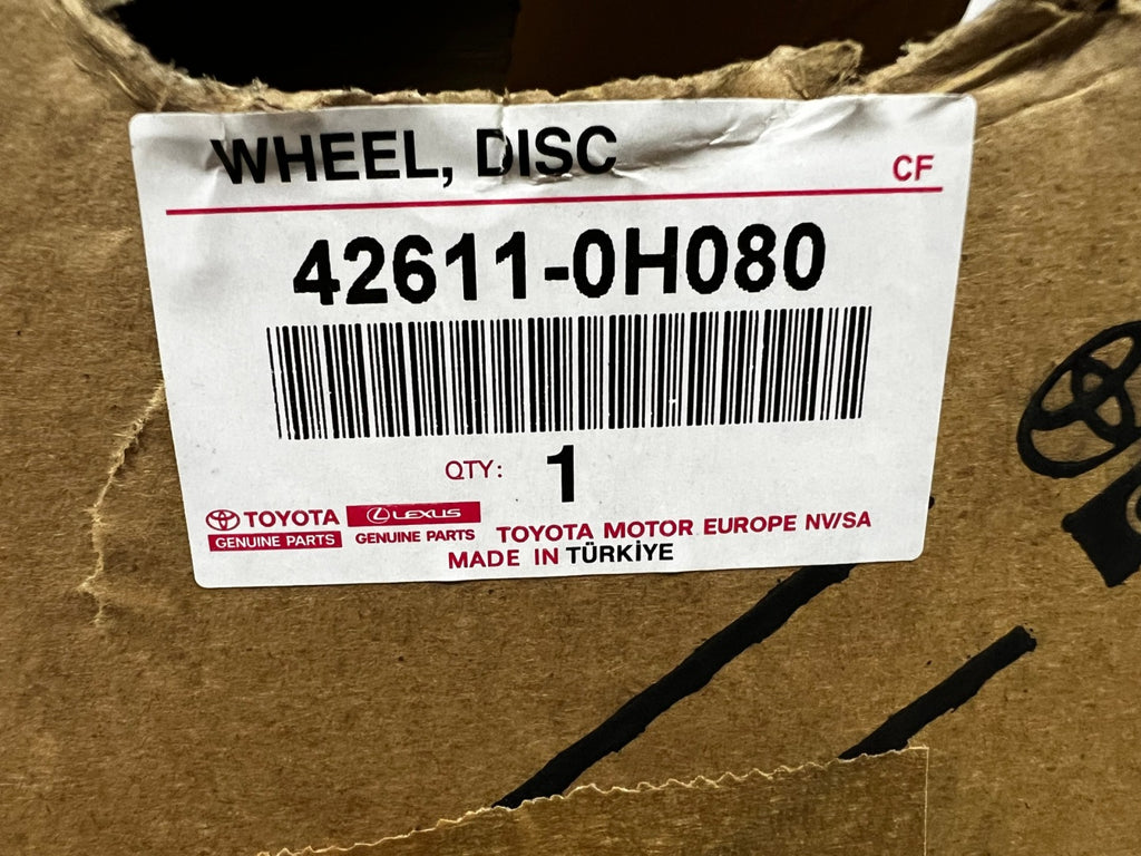 1x Alufelge 18 Zoll 5.0" 4x100 40ET Glanz 42611-0H080 Toyota Aygo X Rim Wheel FEL9018016085vg