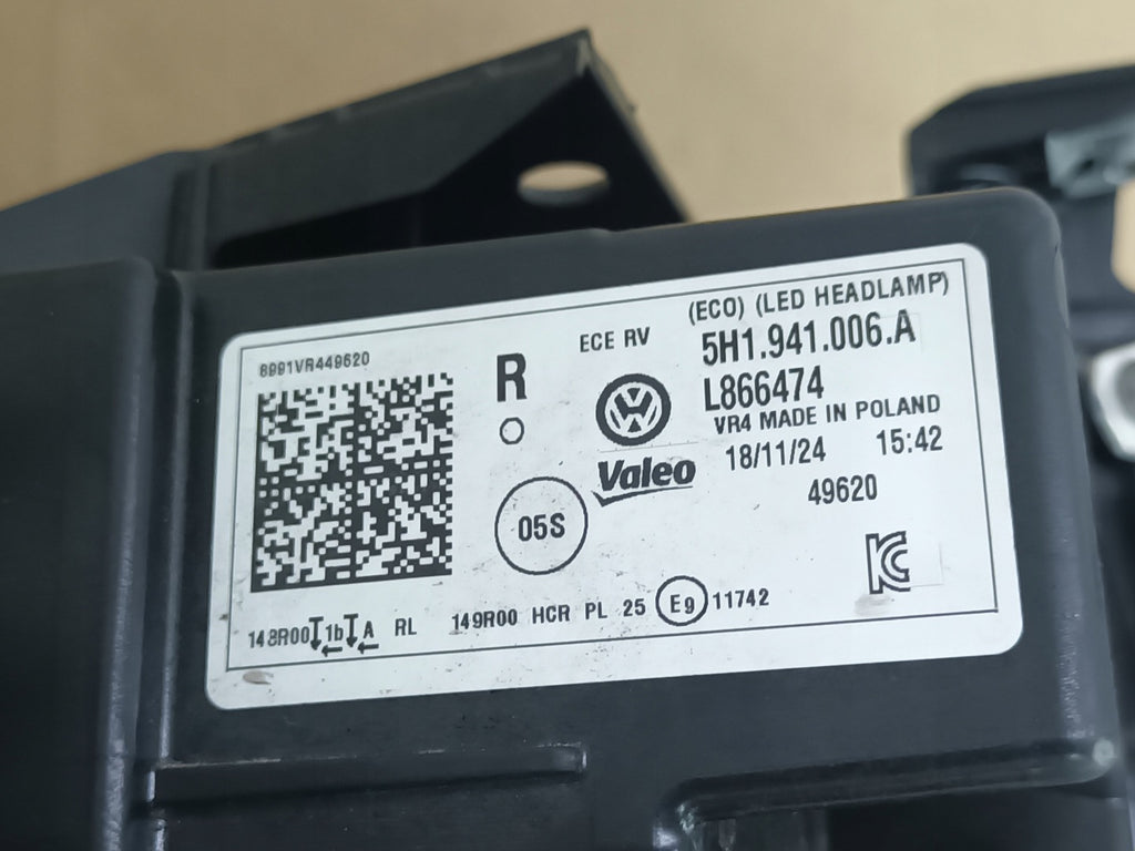 Frontscheinwerfer VW Golf VIII I 5H1941006A Rechts Scheinwerfer Headlight SCH5949059786vd