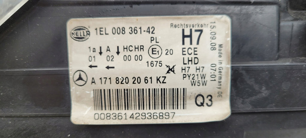 Frontscheinwerfer Mercedes-Benz Slk A1718201961KZ Ein Stück (Rechts oder Links)