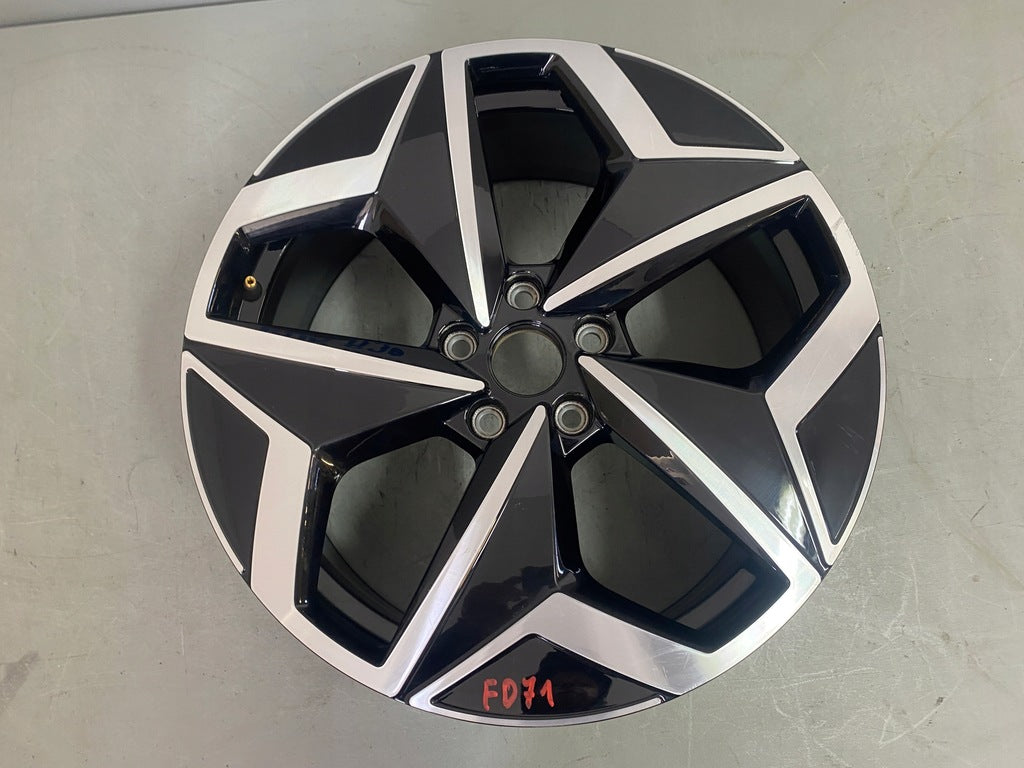 1x Alufelge 19 Zoll 7.5" 5x112 50ET Glanz Schwarz 10A601025 Vw Rim Wheel FEL2534923114cp