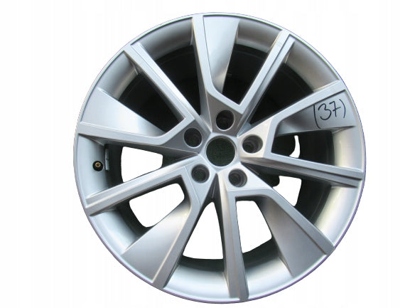1x Alufelge 18 Zoll 8.5" 5x112 41ET Glanz Silber 3V0601025 Skoda Superb Iii