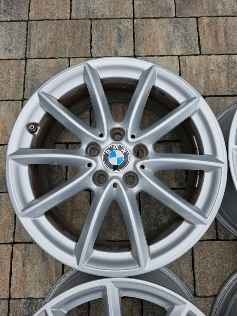 4x Alufelge 17 Zoll 7.5" 5x112 52ET Glanz Silber 6856061 BMW F45 F39 X1 F48 FEL6150238017ee