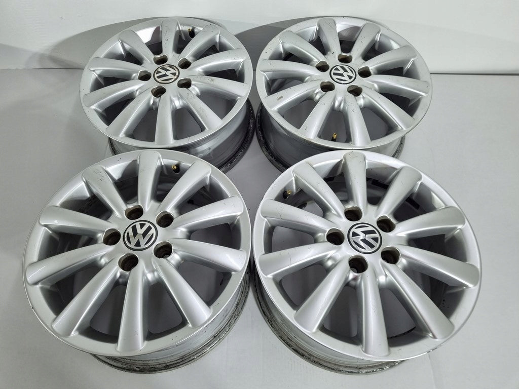 4x Alufelge 16 Zoll 7.0" 5x112 59ET Silber 7M3601025G VW I Rim Wheel FEL5779121852xj
