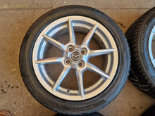 Laden Sie das Bild in den Galerie-Viewer, 4x Alufelge 16 Zoll 6.5" 4x100 Glanz Silber 9965G36560 Mazda Mx-5 Mx5 I FEL1465786733od