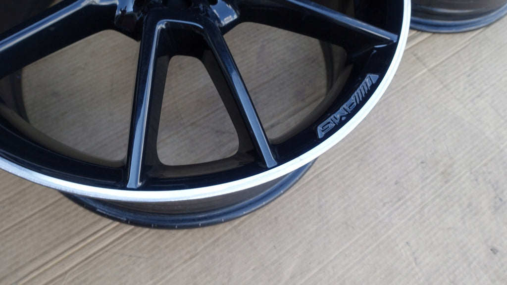 1x Alufelge 19 Zoll 7.5" 5x112 44ET Glanz Schwarz A2054012200 Mercedes-Benz W205 FEL7211017170gw