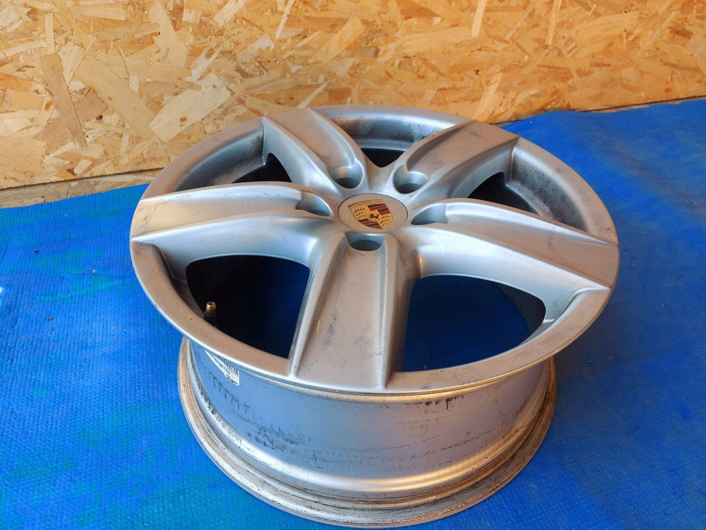 1x Alufelge 18 Zoll 8.0" 5x130 53ET Matt Silber 7P5601025 Porsche Cayenne 92a FEL1535624042hn