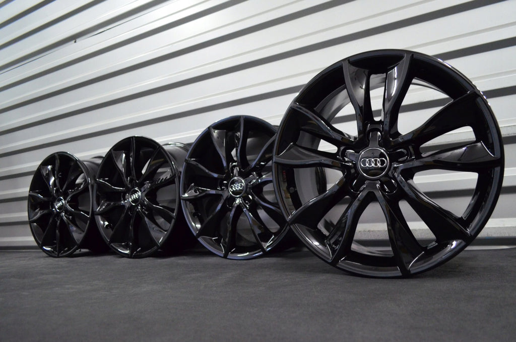 4x Alufelge 17 Zoll 7.5" 5x112 56ET Schwarz Audi A3 Golf I Rim Wheel FEL9237124380df