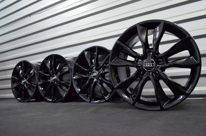 4x Alufelge 17 Zoll 7.5" 5x112 56ET Schwarz Audi A3 Golf I Rim Wheel FEL9237124380df