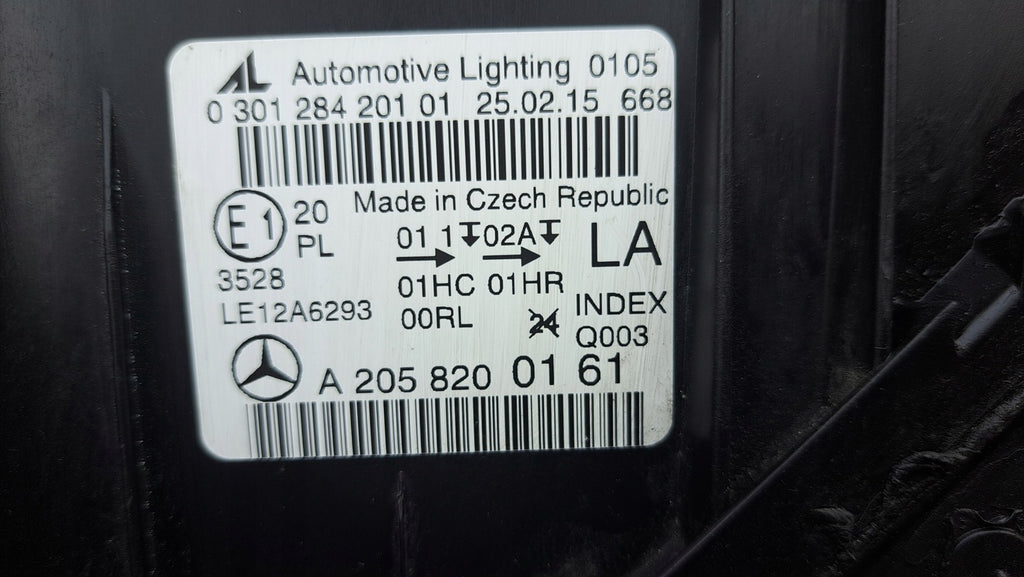 Frontscheinwerfer Mercedes-Benz W205 A2058200161 Links Scheinwerfer Headlight SCH7978659640mr