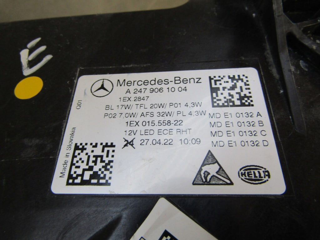 Frontscheinwerfer Mercedes-Benz W247 A2479061004 LED Rechts Headlight SCH9534205023gd
