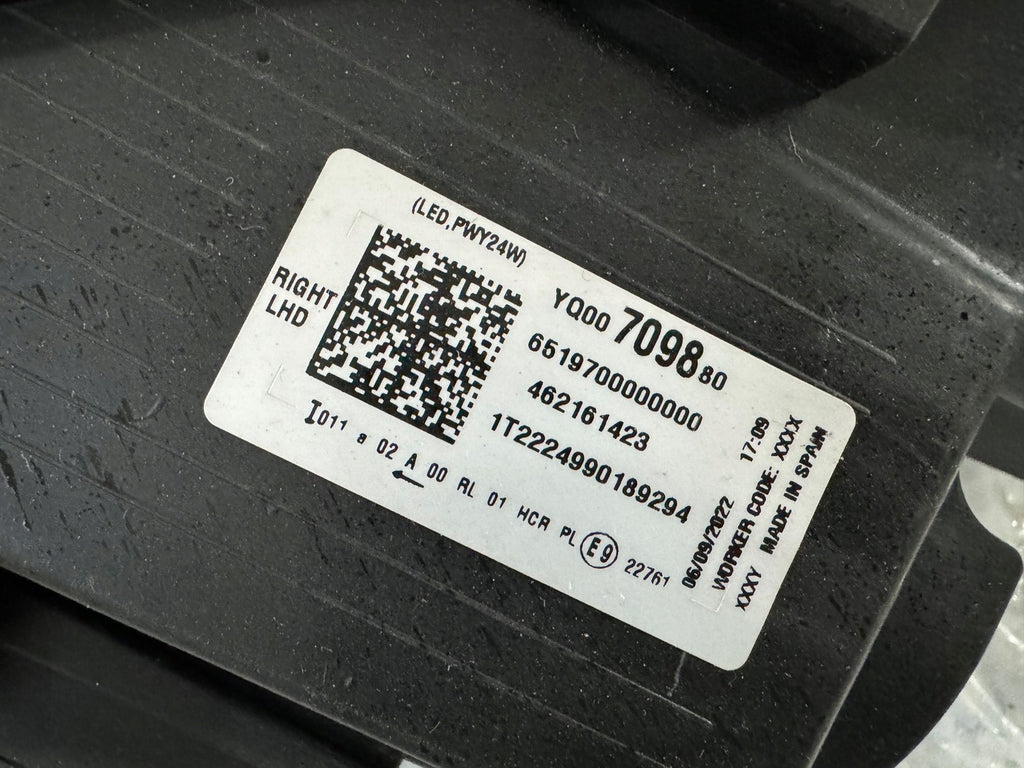 Frontscheinwerfer Opel Crossland YQ00709880 Full LED Rechts Headlight SCH5011117517xg